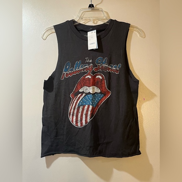 The Rolling Stones Black Tank Womens Sz Small NWT - Picture 1 of 4